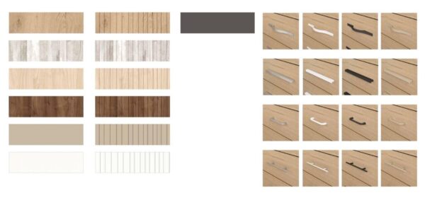 Salón AZMNEV Colores y Tiradores