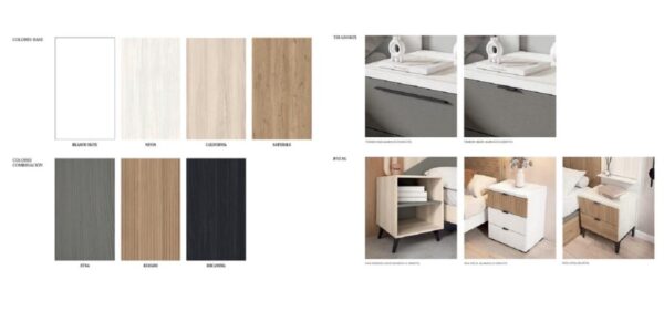 Dormitorio FCBV7 Colores Tiradores y Patas